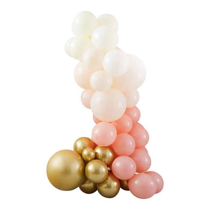 Balloon Arch Kit - Peach, Gold (75 Balloons) Wedding & Party Backdrops balloons - The Wedding of My Dreams
