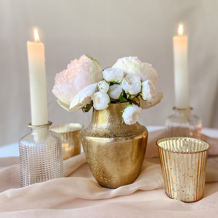 wedding bud vase with gold rim table centrepiece decorations the wedding of my dreams