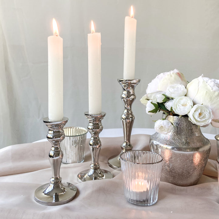 Silver Candlesticks – Set Of 2 - The Wedding of My Dreams