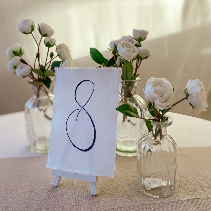 Mini White Wooden Easel Table Number Holders – Pack Of 3 - The Wedding of My Dreams
