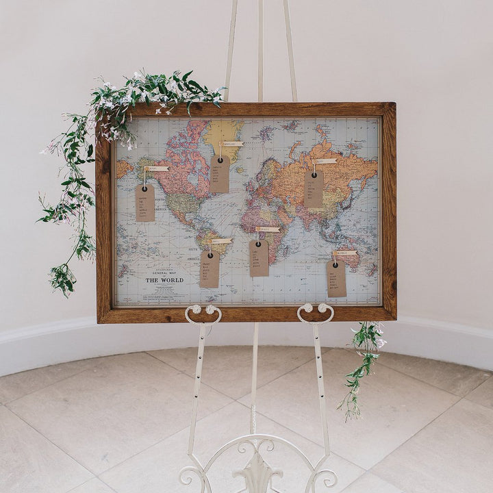 World Hemisphere Map Table Plan - The Wedding of My Dreams