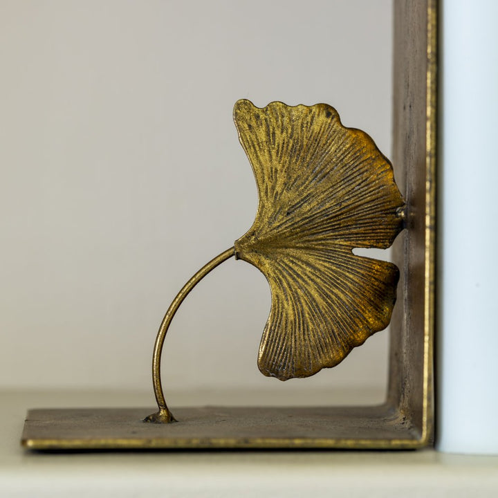 Antique Gold Bookends Lotus Leaf  - The Wedding of My Dreams