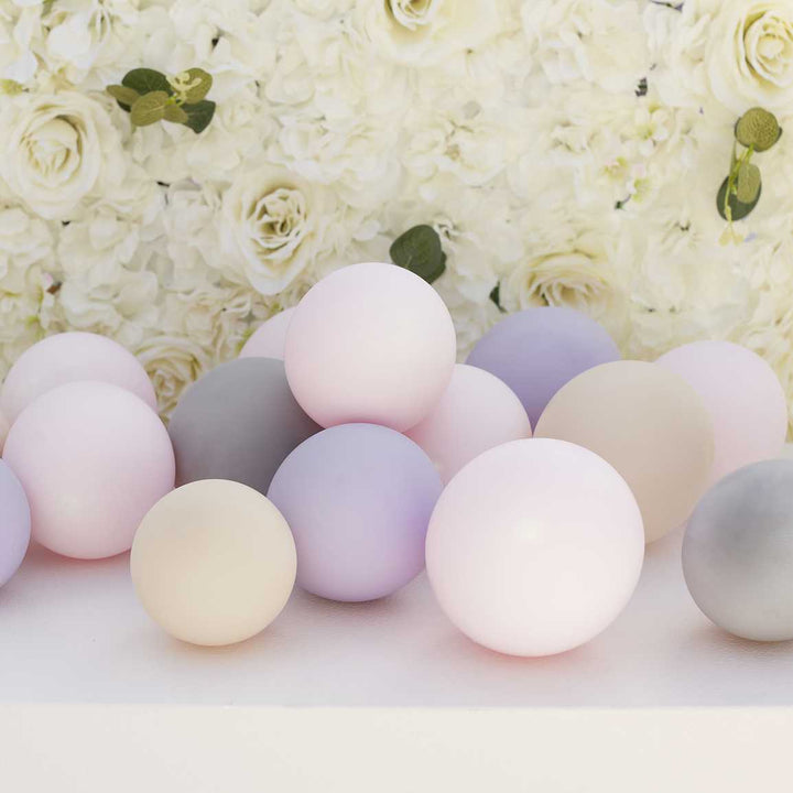 Nude, Pink, Lilac & Grey Balloon Pack  of 40 (5" Balloons ) - Wedding & Party Balloons balloons - The Wedding of My Dreams