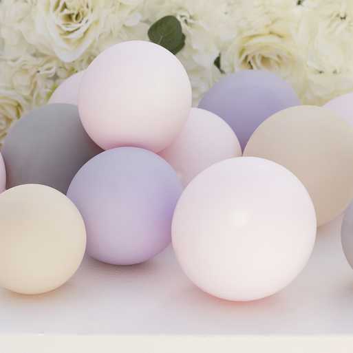 Nude, Pink, Lilac & Grey Balloon Pack  of 40 (5" Balloons ) - Wedding & Party Balloons balloons - The Wedding of My Dreams
