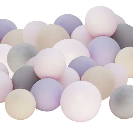 Nude, Pink, Lilac & Grey Balloon Pack  of 40 (5" Balloons ) - Wedding & Party Balloons balloons - The Wedding of My Dreams