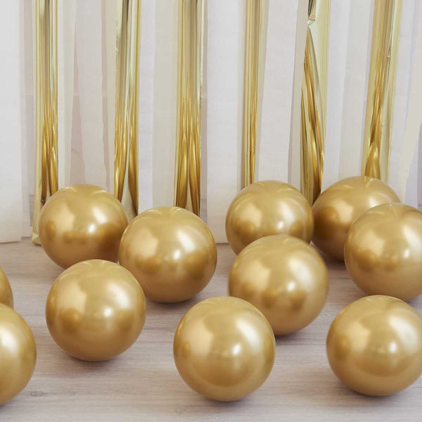 Metallic Gold Balloon Pack  of 40 (5" Balloons ) - Wedding & Party Balloons