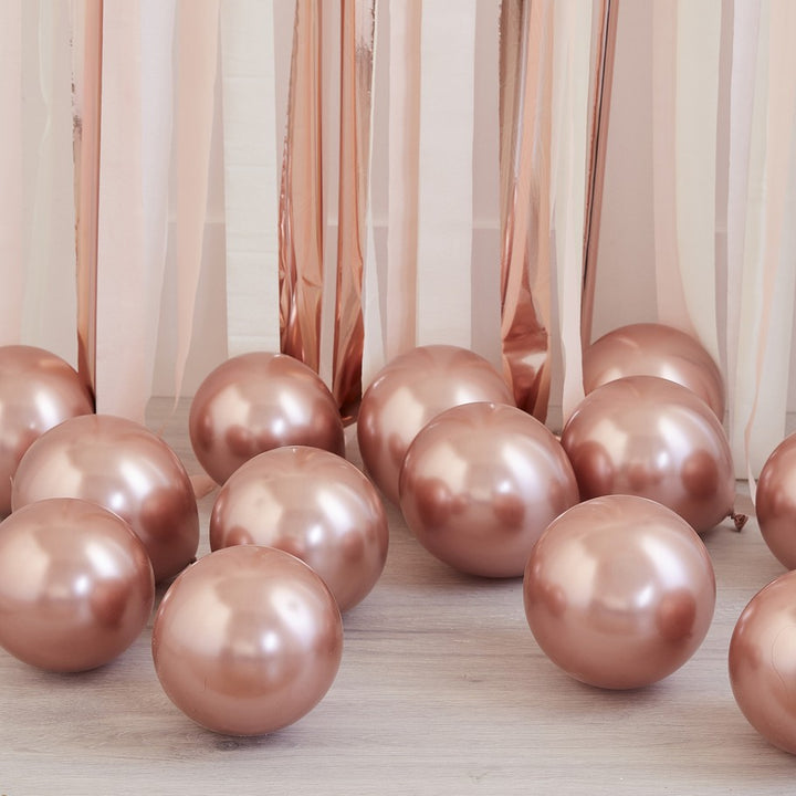 Metallic Rose Gold Balloon Pack  of 40 (5" Balloons ) - Wedding & Party Balloons balloons - The Wedding of My Dreams