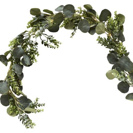 Artificial Green Foliage Decorative Garland with Lights 1.8m unique extras - The Wedding of My Dreams