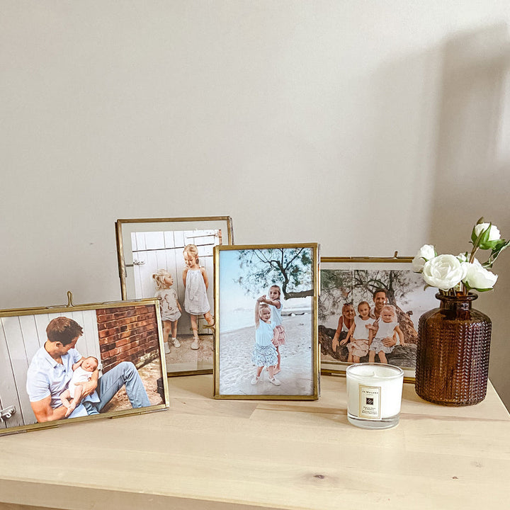 Brass Photo Frames Table Numbers (Free Standing) - The Wedding of My Dreams