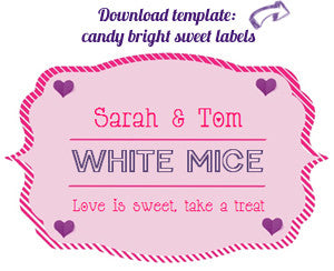Wedding Candy Buffet Labels (Personalised) - Free Printables - The Wedding of My Dreams