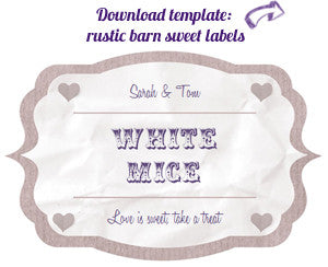 Wedding Candy Buffet Labels (Personalised) - Free Printables - The Wedding of My Dreams