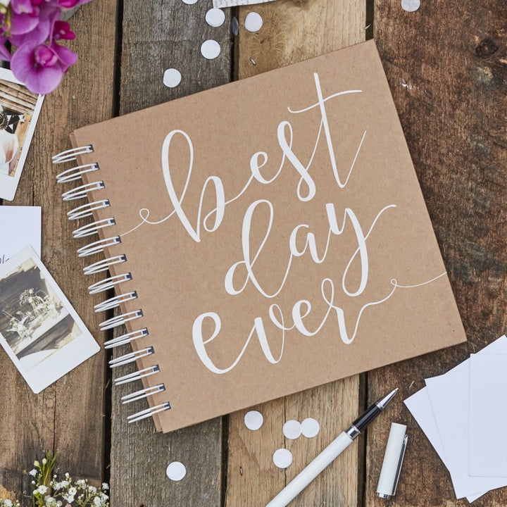 Best Day Ever Wedding Guest Book with Envelopes - The Wedding of My Dreams