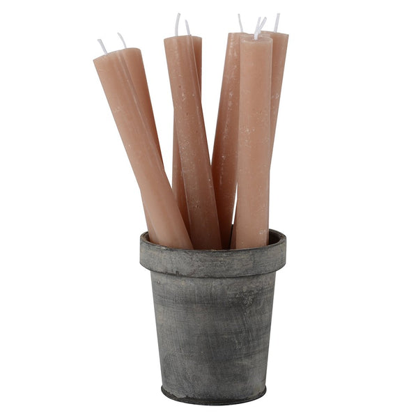Rustic Dinner Candles - Pack of 5 (Caramel)