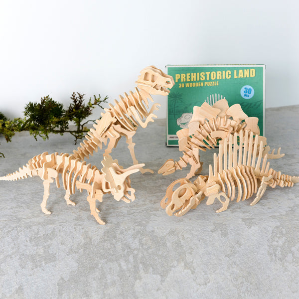 3D Wooden Dinosaur Puzzle - Stocking Filler