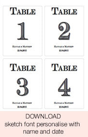 Wedding Table Numbers Template For Wine Bottles - Free Printable - The Wedding of My Dreams