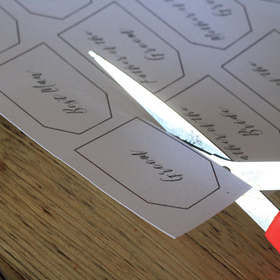 Personalised Labels for Button Holes - Digital Download / Printable - The Wedding of My Dreams