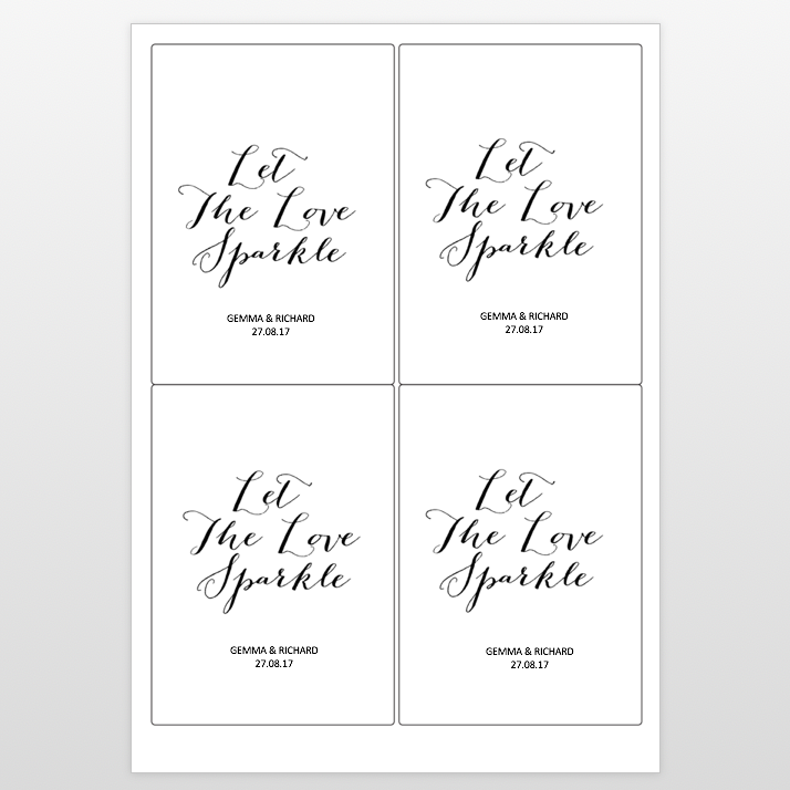 Printable: Let The Love Sparkle Sparkler Tags (personalised) – The Wedding of My Dreams printable-let-the-love-sparkle-sparkler-tags-personalised-the-wedding-of-my-dreams