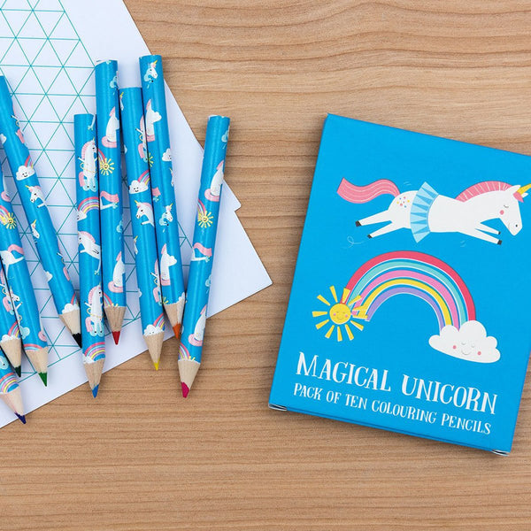 Unicorn Crayons in Packet - Children's Stocking Filler