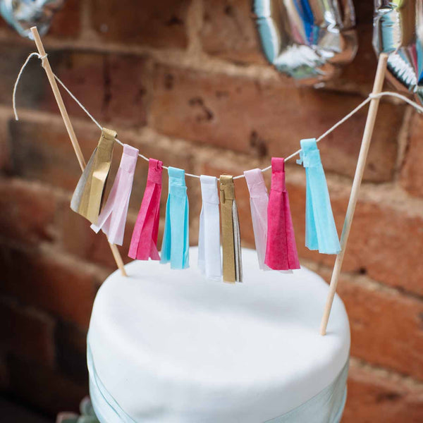 Tassel Garland Wedding Cake Topper - The Wedding of My Dreams