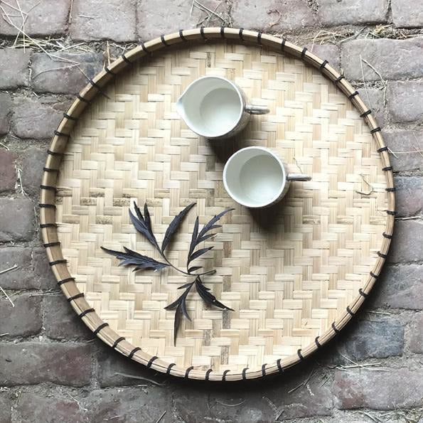 Natural Woven Tray (2 sizes) - BurrowandNest