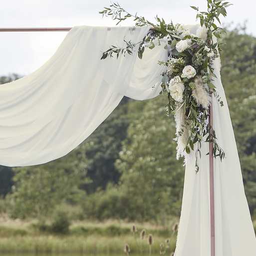 Ivory Wedding Draping Fabric 6m x 2.5m - Wedding Ceremony Backdrop backdrop - The Wedding of My Dreams