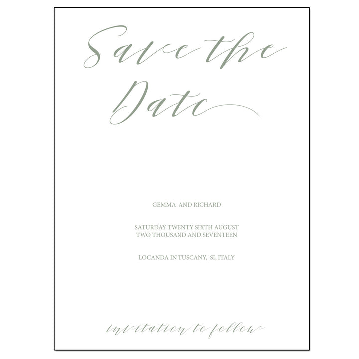 Calligraphy Save The Date - Digital Download / Printable - The Wedding of My Dreams