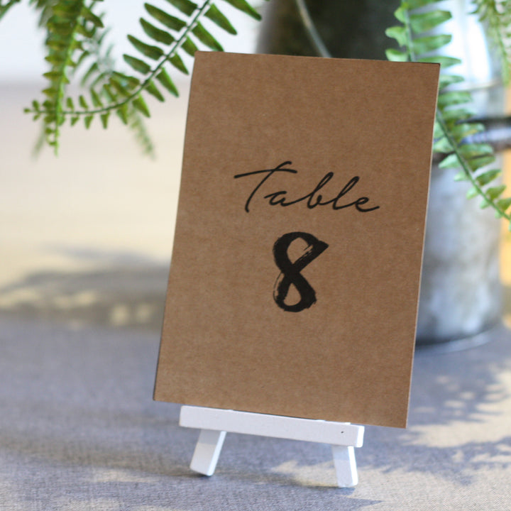 Printable: Table Numbers (Brush Stroke) 1 - 24 INSTANT DOWNLOAD - The Wedding of My Dreams