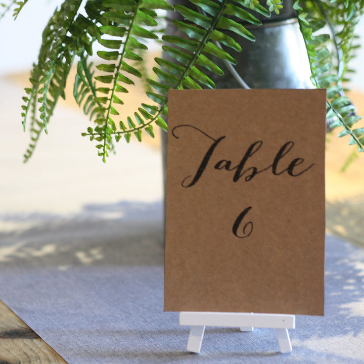 Printable: Table Numbers (Calligraphy Style) 1 - 24 INSTANT DOWNLOAD - The Wedding of My Dreams