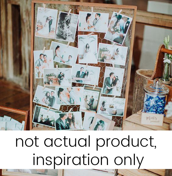 Wooden Metal Grid Frame 50cm For Wedding Styling - Hanging Flowers, Polaroid Photo Display hanging decoration - The Wedding of My Dreams